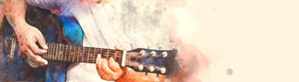 小田原城マルシェイラスト舞台ステージ音楽イベントギター